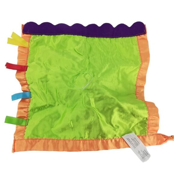 Infantino Cow Lovey Lovie Teether Leaf Security Blanket Blankie Satin Crinkle - Picture 8 of 9